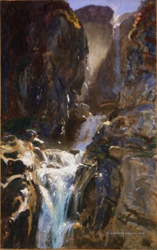  singer peintre - Une cascade John Singer Sargent